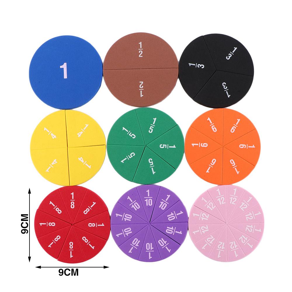 Math Teaching Toy Montessori Educational Fraction Instrument Demonstrator Fraction Educational