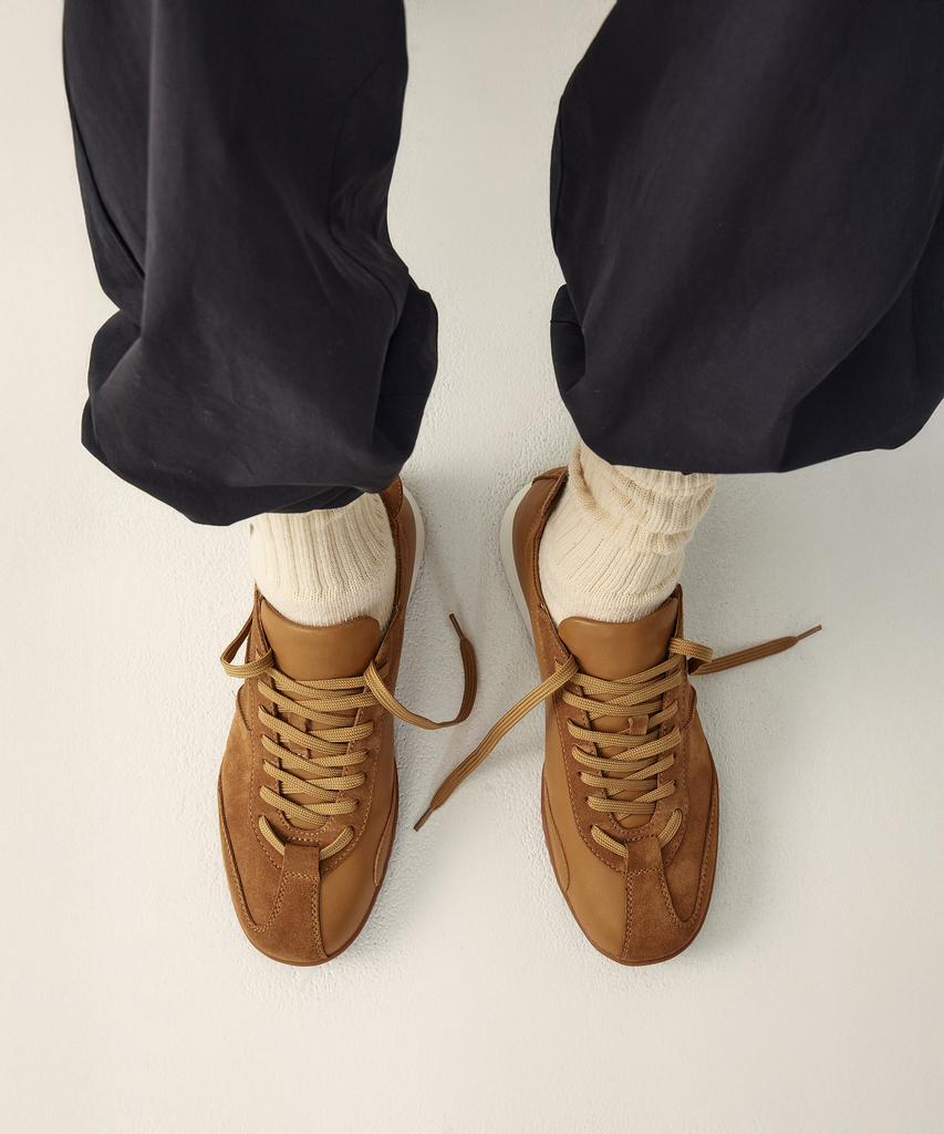 Studio Tomboy [Men] Color Block Sneakers_Camel 9156271001