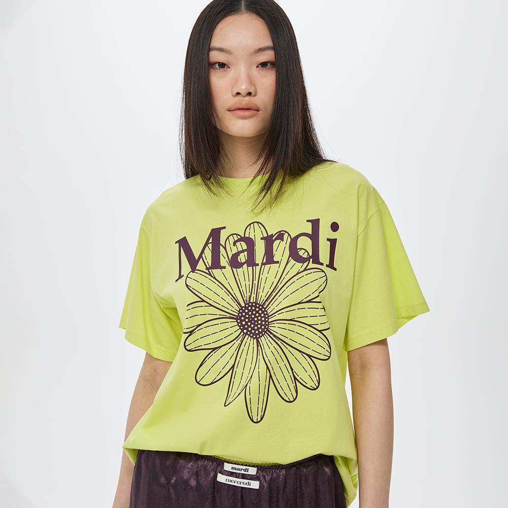 [mardimercredi] Футболка Flowermardi Желтая Слива