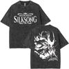 Summer Hot Sale 2026 Game Hollow Knight Washed T Shirt Men Women Vintage Top Hip Hop Streetwear Oversized Tshirt Short Sleeve Casual Clothing