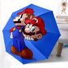 Guarda-chuva de Abertura/Fechamento Automático Pixel Art do Mario   Guarda-chuva Compacto de Viagem, Estrutura Resistente com 8 Varetas, Presente Ideal, 128