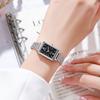Damenuhr Luxus Rechteckiges Zifferblatt Damen Quarzuhr Mädchen Geschenke Koreanisches Stahlarmband Studenten Armbanduhr Dropshipping