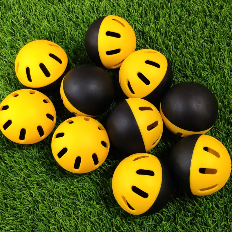 Beginner Plastic Baseball Practice Balls 16 Hole Air Flow Soft Training Balls for Hitting Drills Outdoor Backyard Use