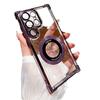 Suitable for Samsung S25ultra Electroplated Four corner Airbag Magnetic Suction Mobile Phone Case S24 Comes with Lens Film A56 Protective Case