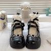 Pearl Love Small Leather Shoes Spring New Thick Sole Height Increase Fashion Single Shoes Women