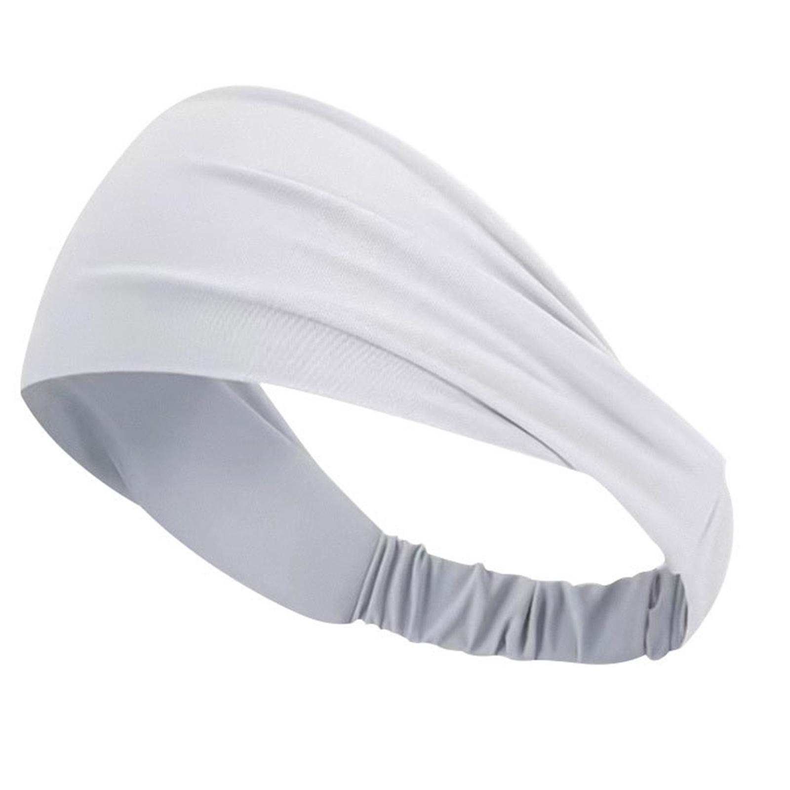 

Охлаждающие повязки на голову для тренировок для женщин, для йоги, спортзала, влагоотводящая повязка для волос, спортивные повязки от пота для бега светло-серый