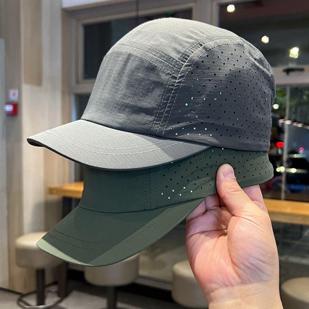 With Breathable Mesh Thin Sun Protection Hats Short Brim Summer Mountaineering Caps  Holiday