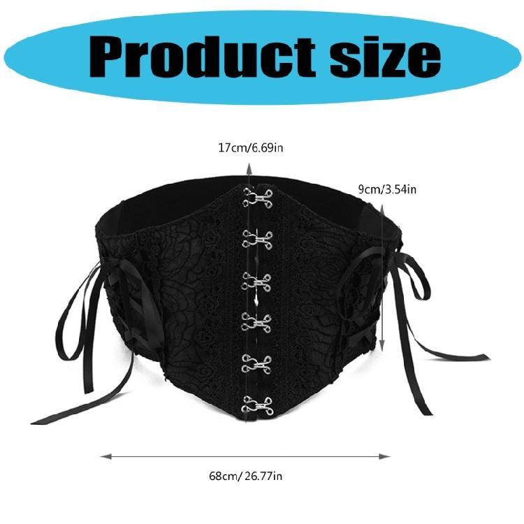 Comfortable Lace Waist Cincher Corset Belt for Women Ladies Body Shaper Adjustable Tummy Control Slimming Strap
