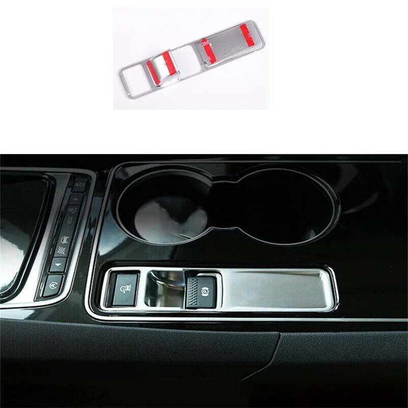 XE 16-19 Center Console Electronic Handbrake Panel For Jaguar  Matte Silver 1pcs