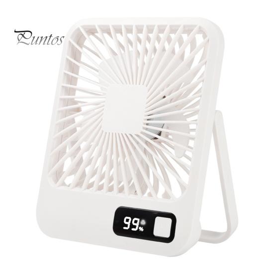 

Мини-вентилятор для стола с вращающейся на 180 градусов подставкой, 5 скоростей, мощный поток воздуха, низкий уровень шума, перезаряжаемый портативный дорожный вентилятор, персональный охладитель воздуха белый