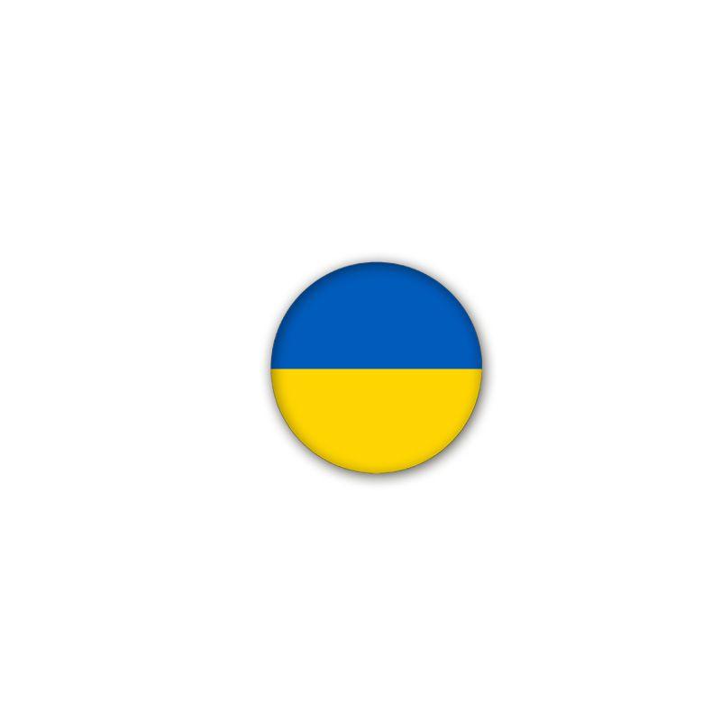 Unisex Ukraine Flag Button Badge For Accessories