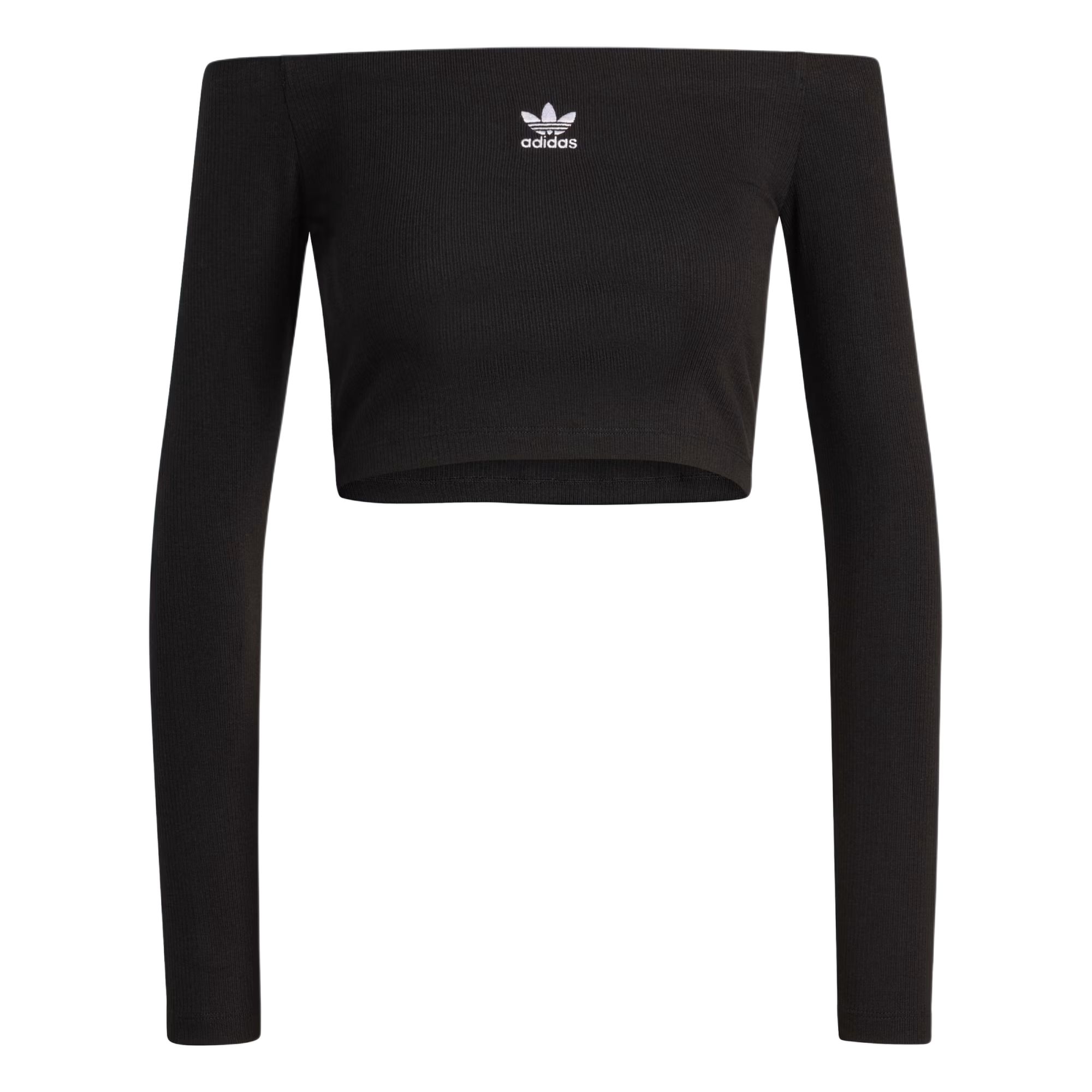 Adidas Originals Essentials Off-Shoulder Ribbed Fitted