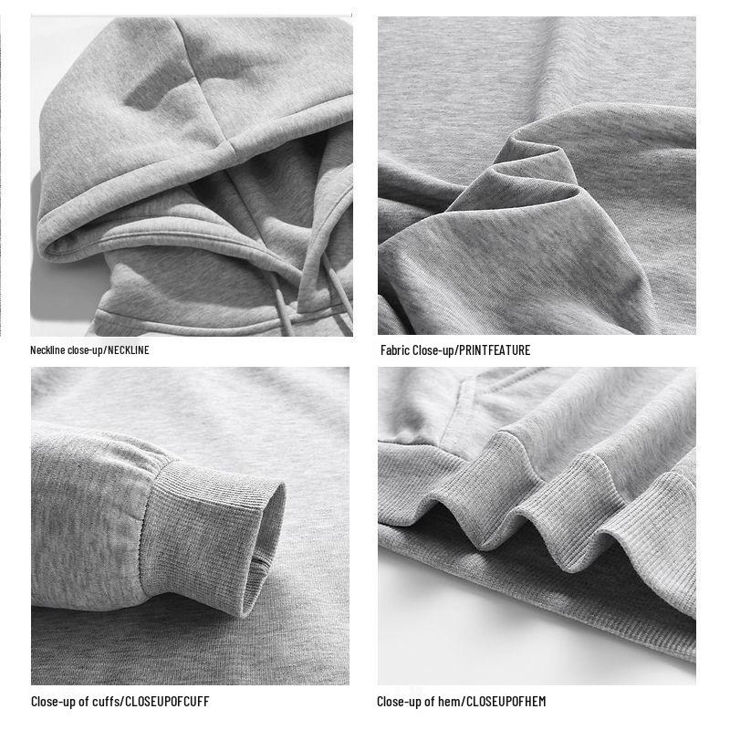 500G Korean Style Hooded Sweatshirt: Versatile Loose Fit for Autumn/Winter