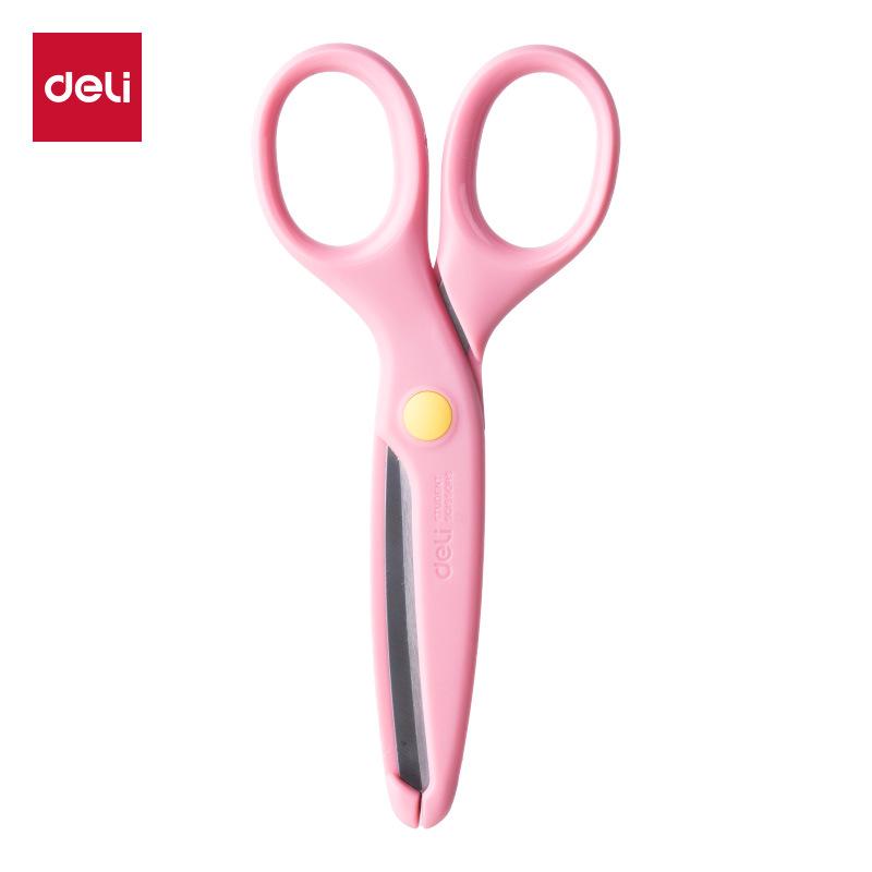 Deli Kids' Safety Scissors with Round Tip - Ideal for Crafts & Paper Cutting, Model 6023 - Perfect Children's Day Gift