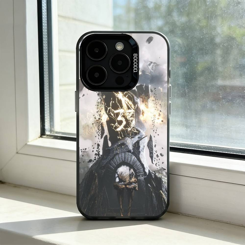 Game C-Clair Obscur E-Expedition 33 Phone Case For iPhone 17,16,15,14,13,12,11 Plus,Pro Max,XS,Colorful Silver Black Cover