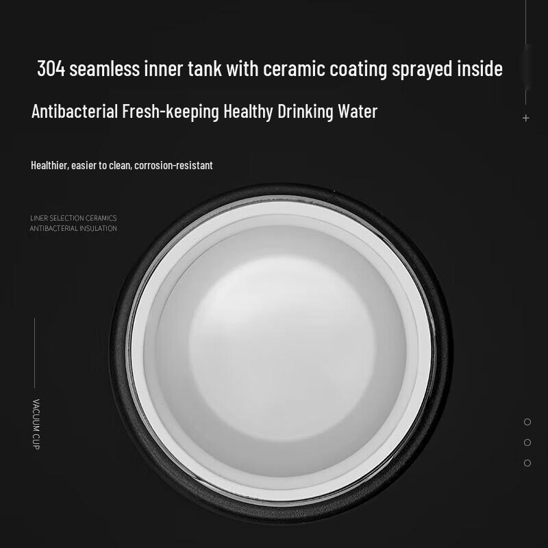 Leopard Ceramic-Lined Insulated Vacuum Flask