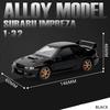1/32 Subaru Impreza WRX STI Alloy Sports Car Model Diecasts Metal Racing Vehicles Car Model Simulation Sound Light Kids Toy Gift