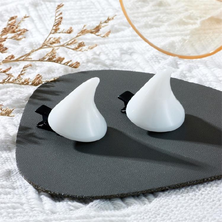 Gothic Horn Barrettes Devil Horn Hair Clips Halloween Christmas Costume