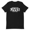 American Lives Matter Graphic Tee Shirt Black Unisex T-shirt