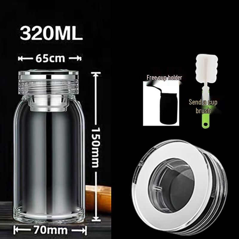 Shangqi Single-Layer Glass Tea Cup