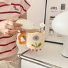 Tulip Cup Ceramic Cup Mug with Lid Girl Giving Friend Teacher Birthday Gift Practical Souvenir