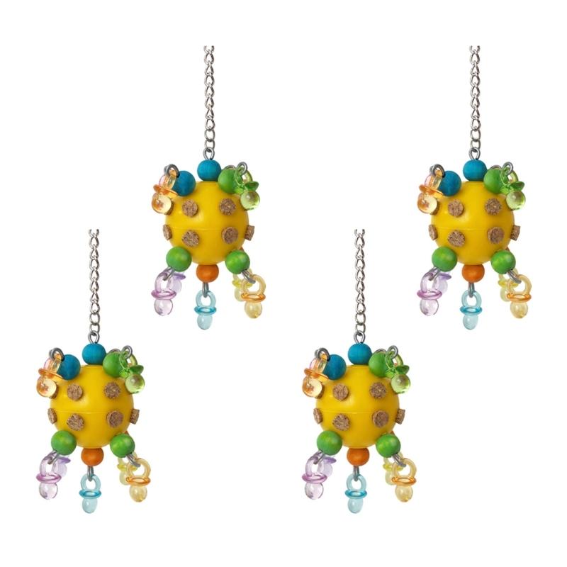 Pet Bird Tooth Chew Toy Natural Corks Puzzle for Cockatiel Conure Cockatoos Teeth Grinding Perfect for Cage Bird 1