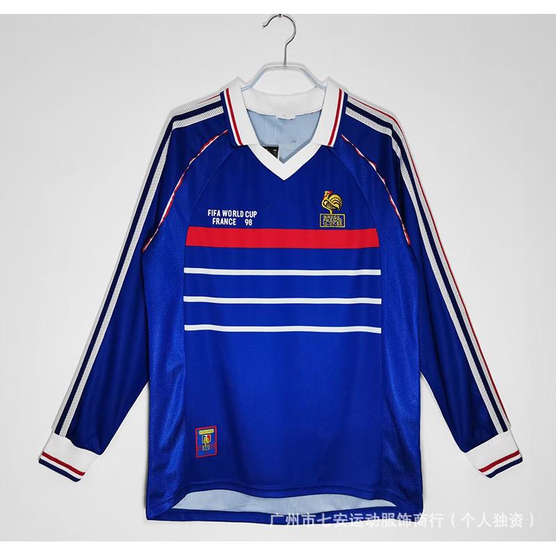 Football Jersey Classic Retro Long-sleeved England Portugal Inter Milan France Jersey Wholesale Support One Piece of Hair
