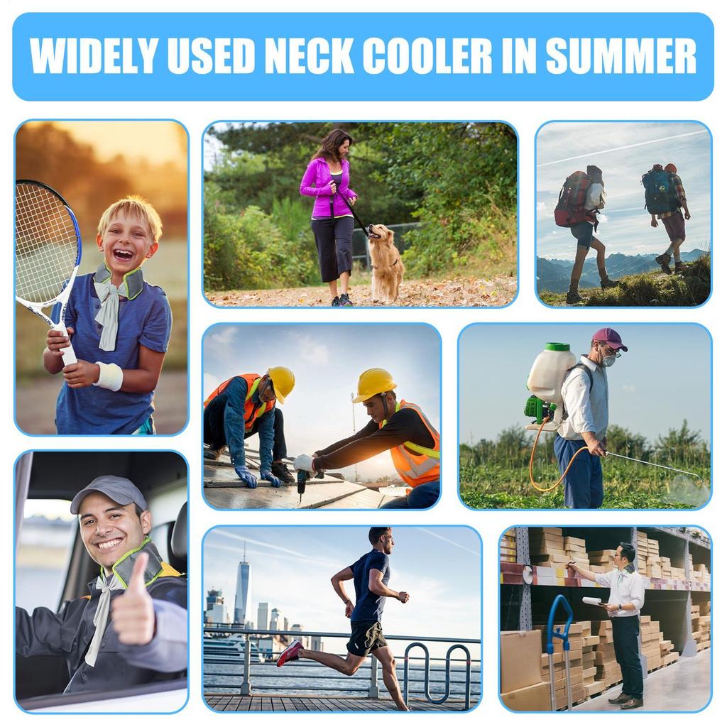 Summer Neck Cooling Ice Towel Outdoor Neck Sweat Wiping Towel Head Wearing Ice Headscarf For Hot Summer Sports Workout