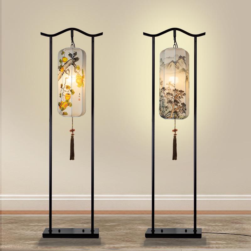Chinesische Klassische Zen Stehlampe für Wohnzimmer, Arbeitszimmer, Teeraum, Hotel, Villa