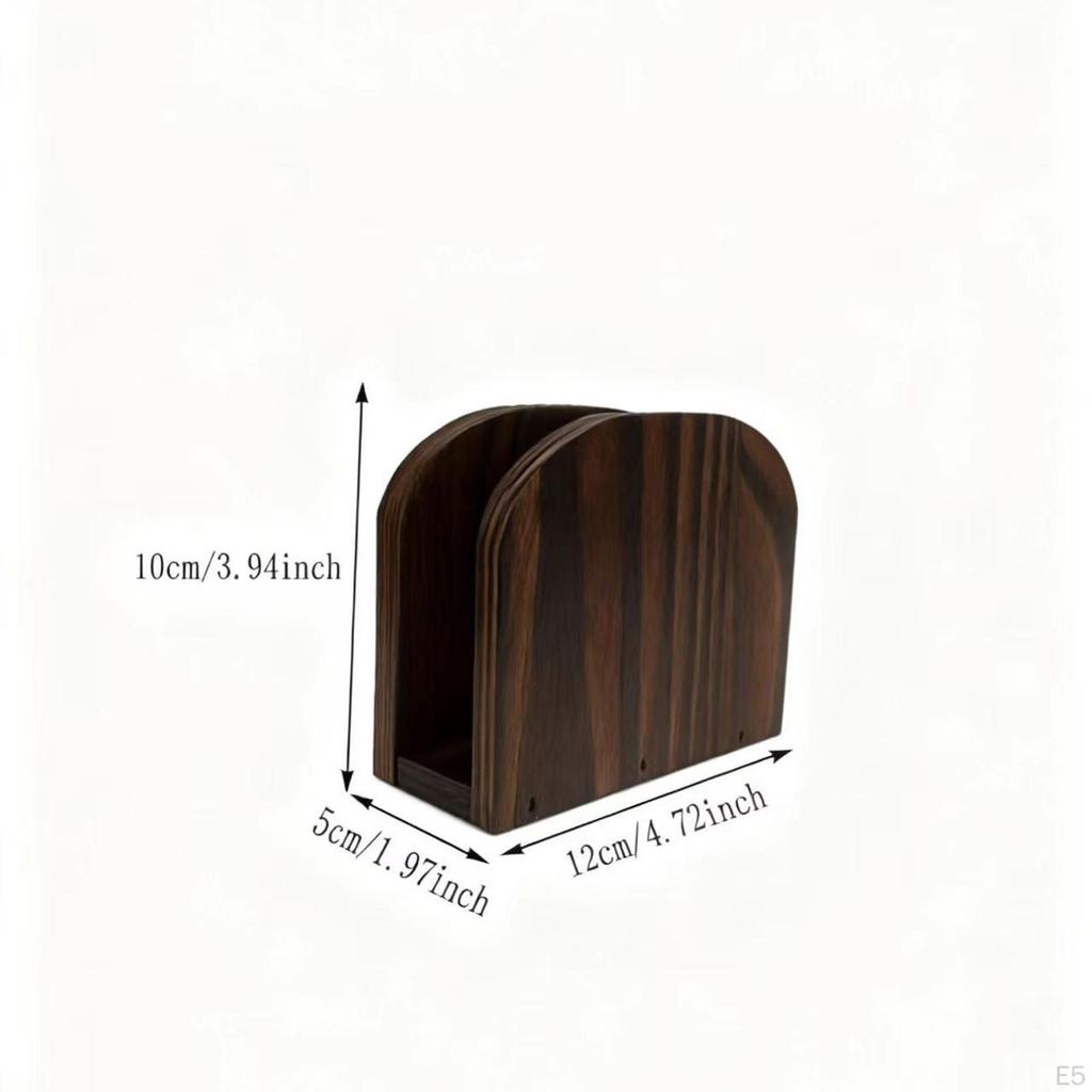 Wood Napkin Holder Dispenser for Table Standing Bar Countertop Tabletop
