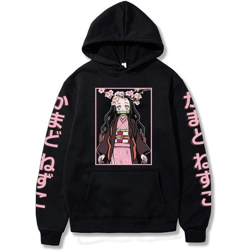 Rengoku Kyoujurou Hoodie Sweatshirt Cosplay Costume Sweater Pullover Hooded Men Anime Black Pullover