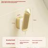 New Aluminum Single Hook Metal Hat and Coat Seamless Hook for Kitchen and Bathroom Use Behind Door