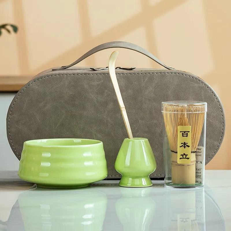 

Japanese-style matcha bowl matcha Song Dynasty tea ordering tool ceramic tea bowl teacup mixer matcha brush gift box set