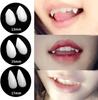 Halloween Vampire Teeth 3 Pairs Horror False Teeth with 2 Teeth Glues for Halloween Cosplay  Dress Up Costume Party Props