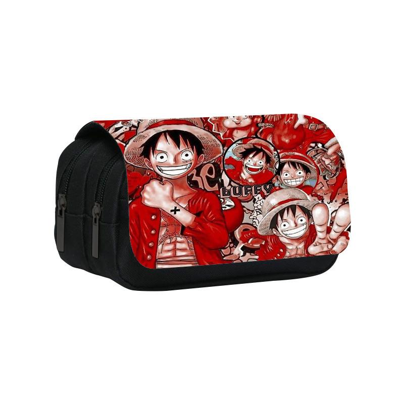 One Piece Dual Compartment Pencil Bag With Waterproof Material For School Use