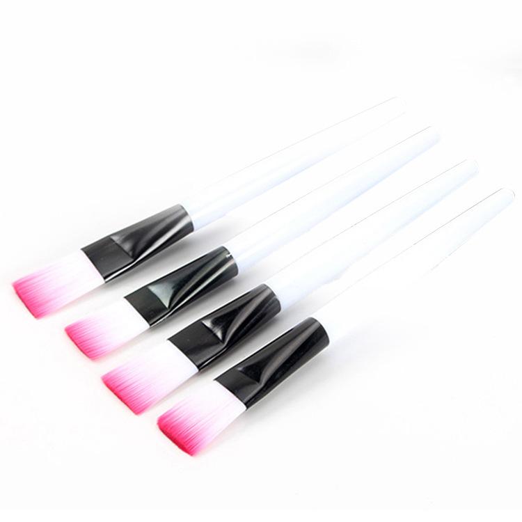 White Rod Mask Brush Beauty Brush Makeup Brush Foundation Brush Two-color Brush DIY Mask Makeup Tool