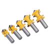 5Pcs 12in Shank Router Bit Half Round Bullnose Wood Milling Cutter for CNC Engraving Machine