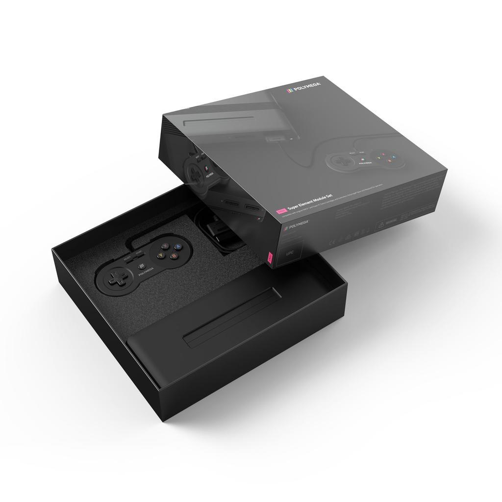 Polymega EM02 Polymega Module Dedicated Wired Controller Set EM02 Super Universal Black Dedicated Compatible Machine + Set/Module Nintendo® PM-EM02-01