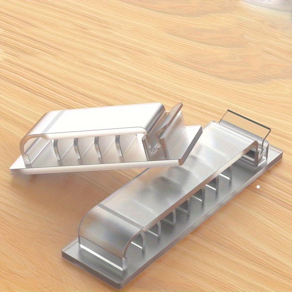 Self-Adhesive Cable Management Clips, Cable Organizers for Under-Desk TV, PC, and Ethernet Cables in Home Offices