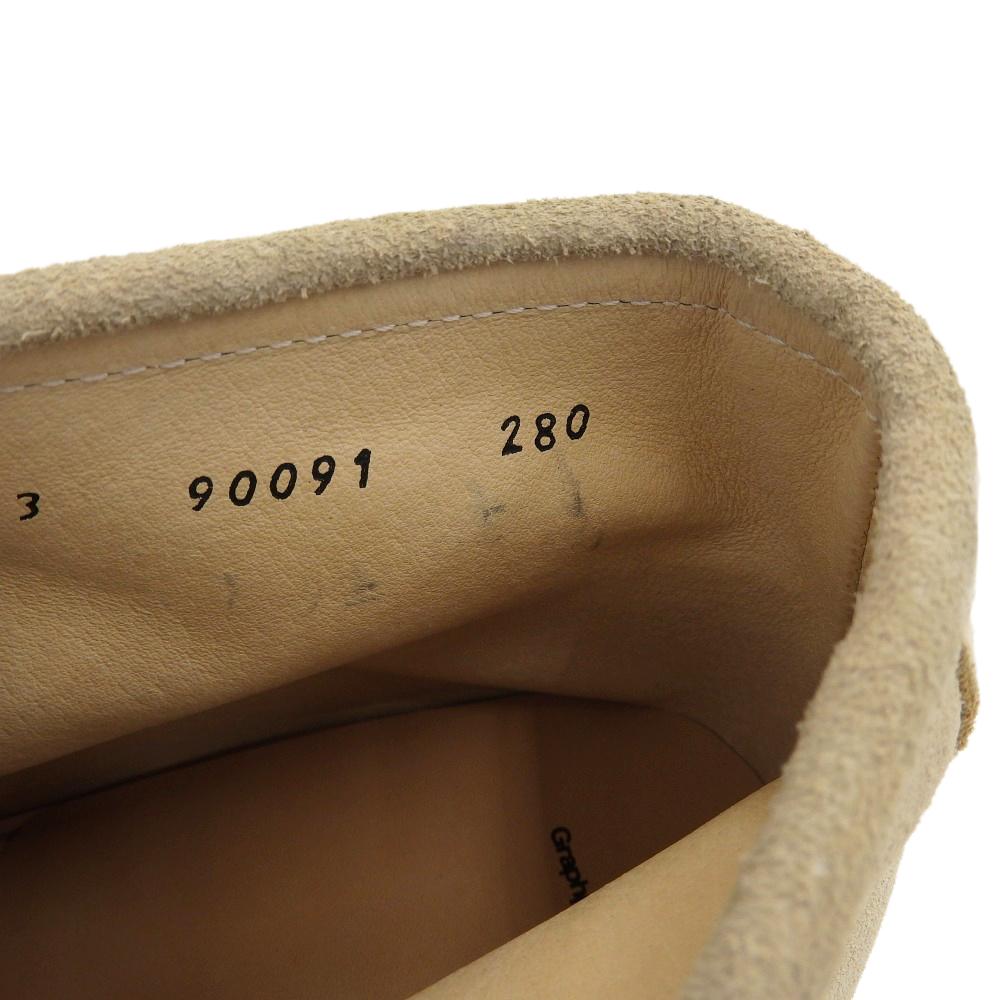 Graphpaper Men's Beige Suede Moc Boots, 11" (GM233-90091) shoes beige suedeUsed