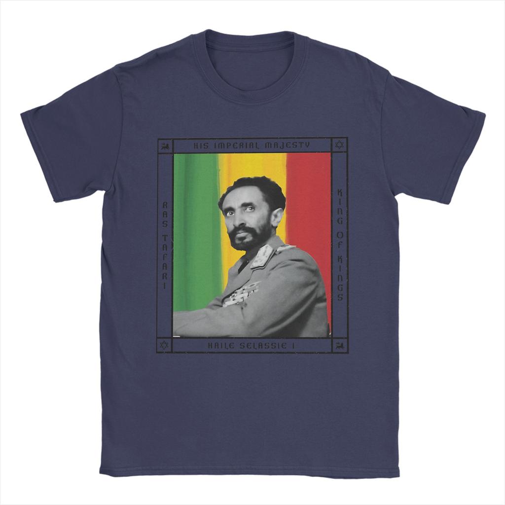Fantastische Haile Selassie I. König der Könige Unisex T-Shirts mit Rundhalsausschnitt Kurzarm-T-Shirts Kleidung