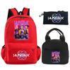 3Pcs/set Anime K-Pop Demon Hunters Printed Backpack with Shoulder Bag Pencil Case for Student Boy Girl Schoolbag Large Capacity Waterproof Bookbag
