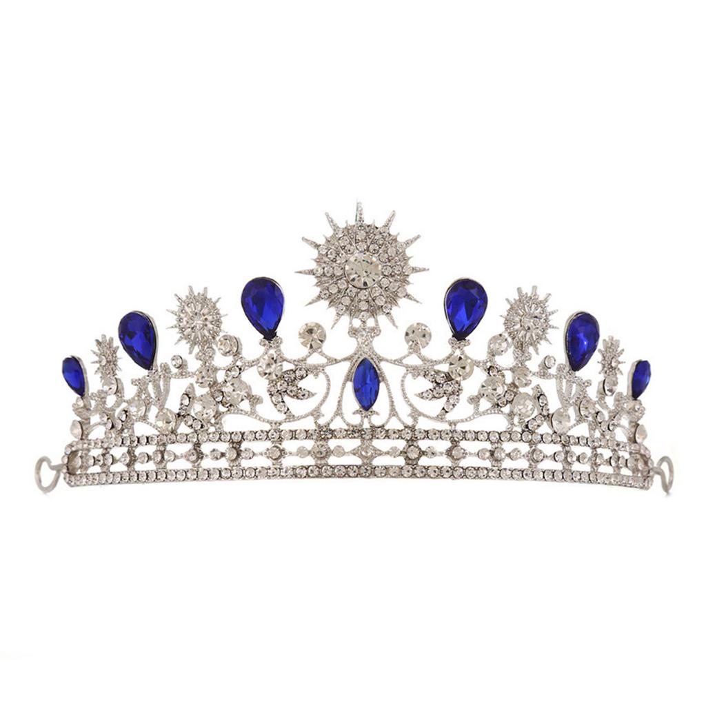 Bridal Crown Sunflower   Rhinestone Princess Crown for Women Bridal Wedding Prom Birthday Hair Accessories