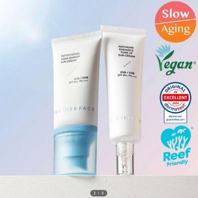 Sunscreen 2 Types 50ml (Peptatenol Aqua Barrier / Niacition Tone-Up)