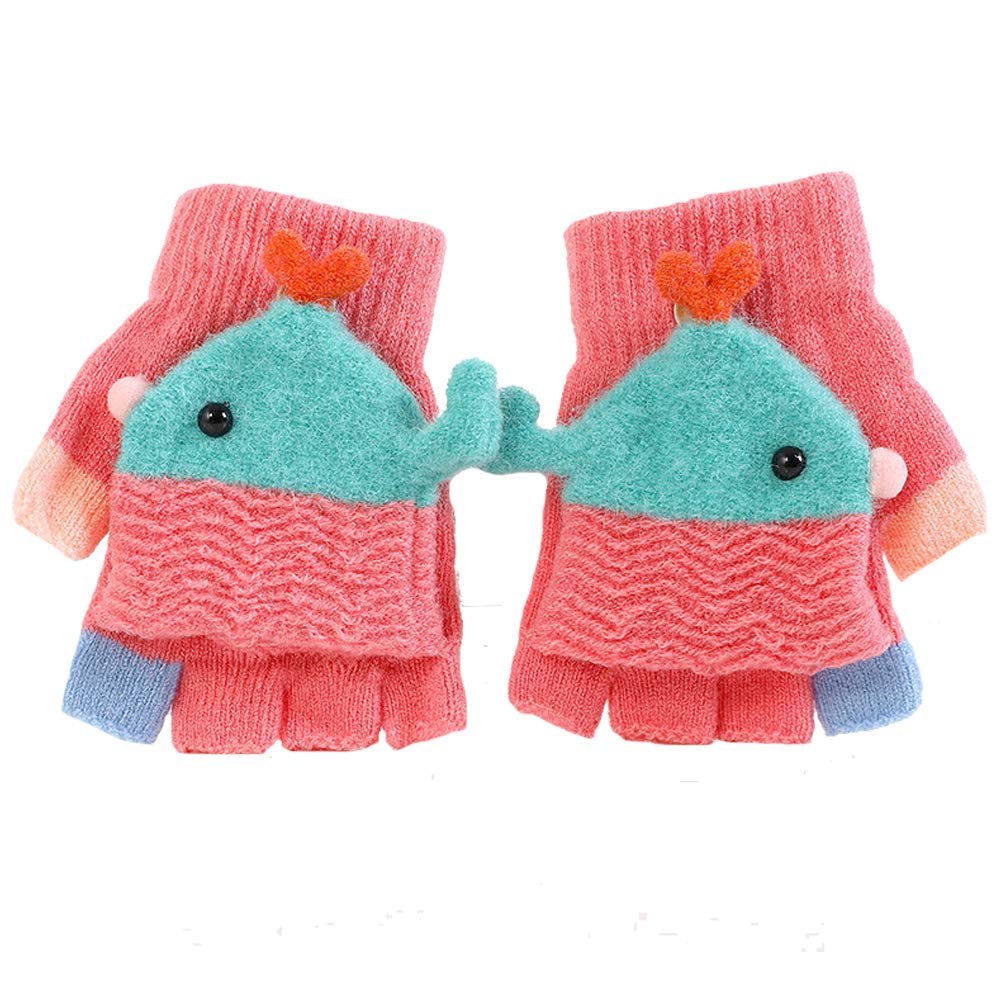 Knit Gloves for Boys and Girls with Mitten Fingerless or Warm and Warm for Baby Perfect for Playing In the and More [eipatu] Kids' Covers,