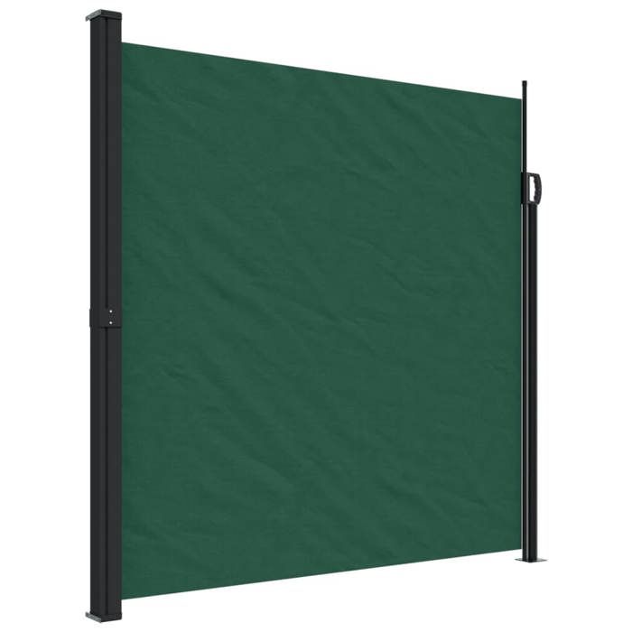 VidaXL Auvent latéral rétractable vert foncé 200x600 cm, écran d’intimité de jardin, brise-vue de balcon, écran d'extérieur, 4004560
