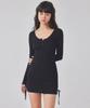 Top Girl Ribbed Ribbon Mini Dress_T416Ds501