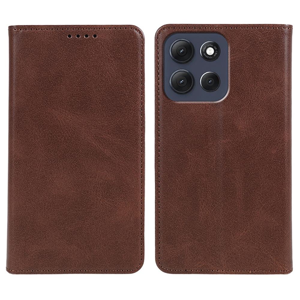 For Motorola Moto G86 5G Case Strong Magnetic PU Leather Phone Cover Calf Texture