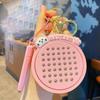 Bag Charm Magnetic Drawing Board Keychain Kitten Drawing Board Toy Cartoon Cat Pendant  Gift