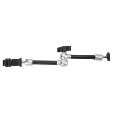 Camera 11in Aluminum Alloy Adjustable Friction Arm with Cold Shoe Mount and 14in Screw
